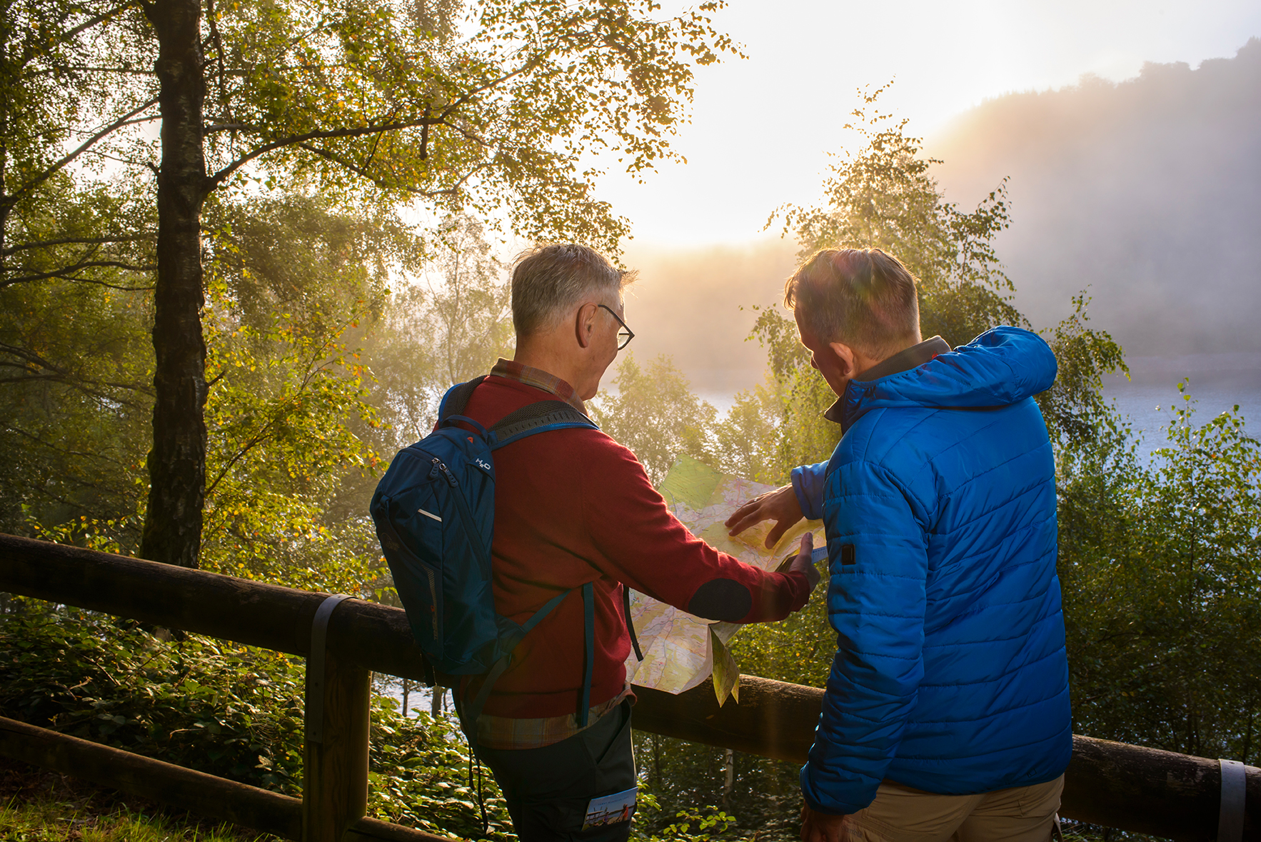 Traumschleife - Radfahrer an Talsperre - Klaus-Peter Kappest